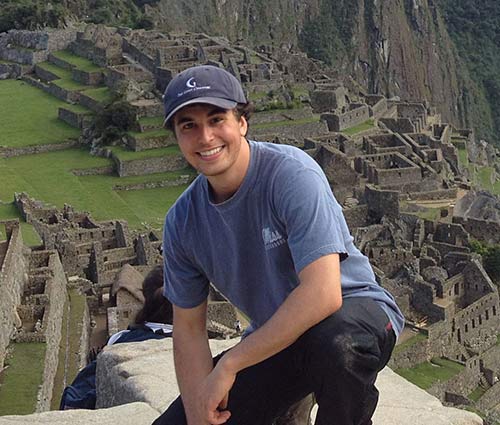Douglas Odom on the Inca Trail in Peru.
